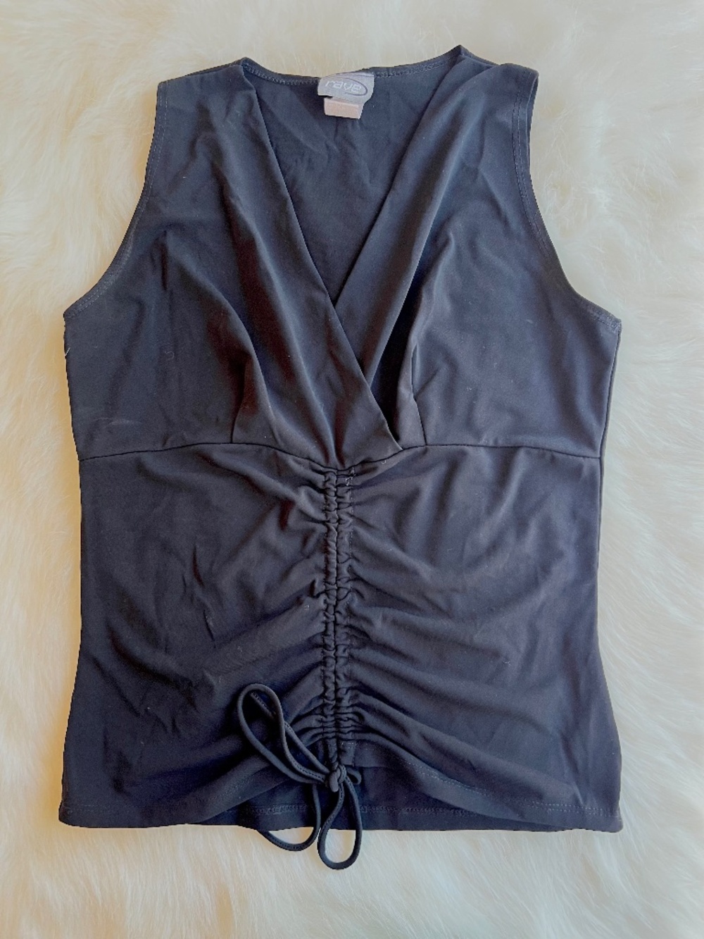 Rave black tank top